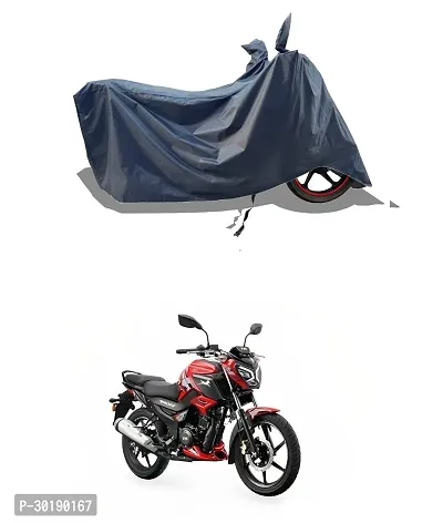 VESMEI -  Bike Cover Water-Resistant for TVS Raider 125 super Squad Edition and Dust-Proof Premium Polyester Fabric_Entire Nevy Large