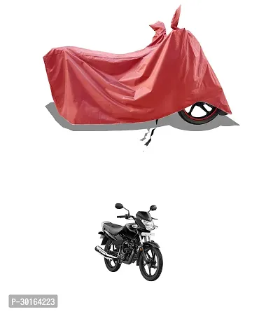 VESMEI -  Water-Resistant  Bike Cover for TVS Sports and Dust-Proof Premium Polyester Fabric_Entire Maroon Large-thumb0