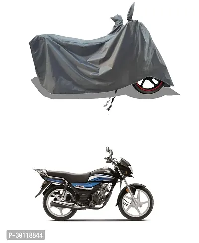 VESMEI - 100% Water-Resistant 2024 Bike Cover for Honda CD Dream 110 and Dust-Proof Premium Polyester Fabric_Entire Grey Large