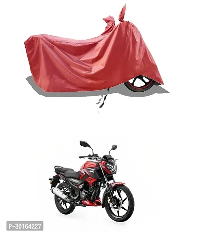 VESMEI -  Water-Resistant  Bike Cover for TVS Raider 125 super Squad Edition and Dust-Proof Premium Polyester Fabric_Entire Maroon Large