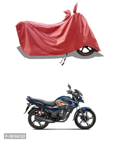 VESMEI -  Water-Resistant  Bike Cover for Honda SP 125 and Dust-Proof Premium Polyester Fabric_Entire Maroon Large