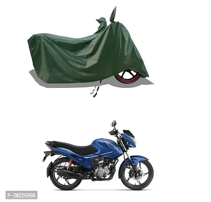 VESMEI - Two-Wheeler - Bike Cover Water-Resistant for Hero HF Deluxe and Dust-Proof Premium Polyester Fabric_Entire Olive Large-thumb0