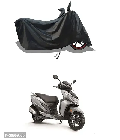 VESMEI - Water-Resistant 2024 Bike Cover for Honda DIO 125 and Dust-Proof Premium Polyester Fabric_Black Stripe Large-thumb0