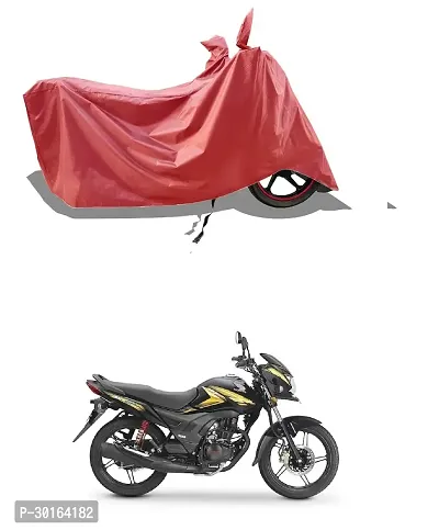 VESMEI -  Water-Resistant  Bike Cover for Honda Shine 125 and Dust-Proof Premium Polyester Fabric_Entire Maroon Large