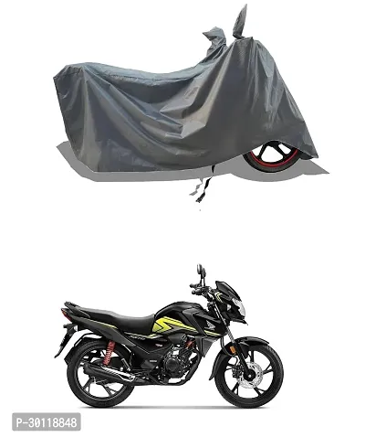 VESMEI - 100% Water-Resistant 2024 Bike Cover for Honda SP 160 and Dust-Proof Premium Polyester Fabric_Entire Grey Large-thumb0