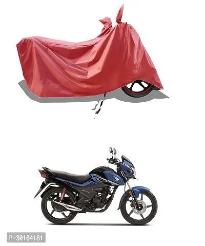 VESMEI -  Water-Resistant  Bike Cover for Honda Livo 110 and Dust-Proof Premium Polyester Fabric_Entire Maroon Large-thumb0