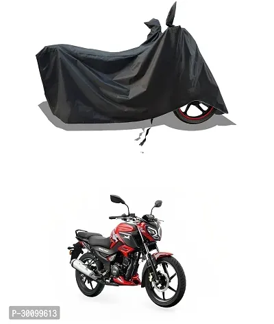 VESMEI - Water-Resistant 2024 Bike Cover for TVS Raider 125 super Squad Edition and Dust-Proof Premium Polyester Fabric_Black Stripe Large