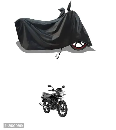 VESMEI - Water-Resistant 2024 Bike Cover for TVS Sports and Dust-Proof Premium Polyester Fabric_Black Stripe Large-thumb0