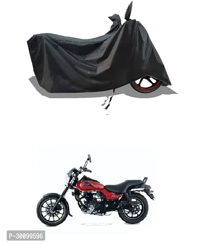 VESMEI - Water-Resistant 2024 Bike Cover for Bajaj Average Street 160 and Dust-Proof Premium Polyester Fabric_Black Stripe Large