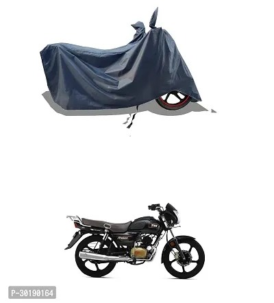 VESMEI -  Bike Cover Water-Resistant for TVS Radeon and Dust-Proof Premium Polyester Fabric_Entire Nevy Large-thumb0