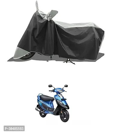 Water Resistant and Dust Proof Polyester Bike Cover for TVS Scooty Pep Plus-thumb0