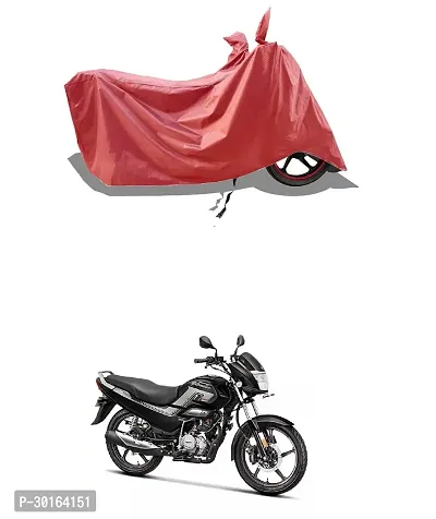 VESMEI -  Water-Resistant  Bike Cover for Hero Splendor XTEC and Dust-Proof Premium Polyester Fabric_Entire Maroon Large-thumb0