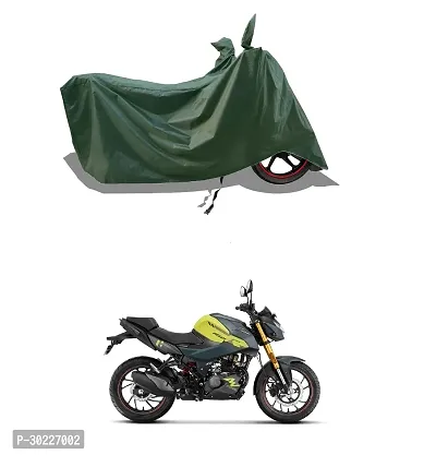 VESMEI - Two-Wheeler - Bike Cover Water-Resistant for Hero HF Deluxe and Dust-Proof Premium Polyester Fabric_Entire Olive Large-thumb0