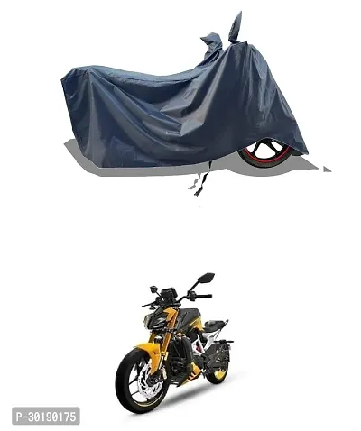 VESMEI -  Bike Cover Water-Resistant for TVS Apache RTR 310 and Dust-Proof Premium Polyester Fabric_Entire Nevy Large