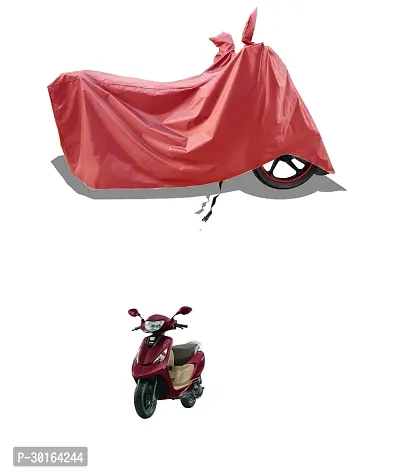 VESMEI -  Water-Resistant  Bike Cover for TVS Scooty Zest 110 and Dust-Proof Premium Polyester Fabric_Entire Maroon Large