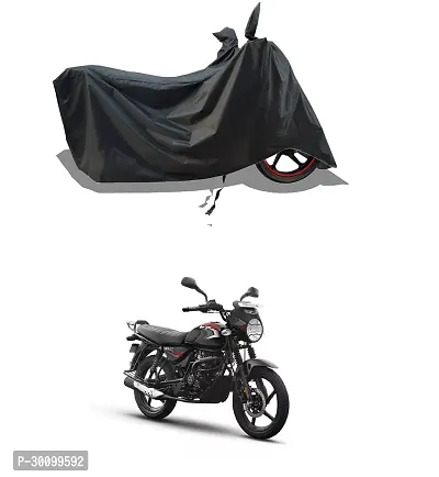 VESMEI - Water-Resistant 2024 Bike Cover for Bajaj CT125X and Dust-Proof Premium Polyester Fabric_Black Stripe Large