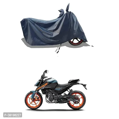 VESMEI -  Bike Cover Water-Resistant for KTM 125 Duke and Dust-Proof Premium Polyester Fabric_Entire Nevy Large