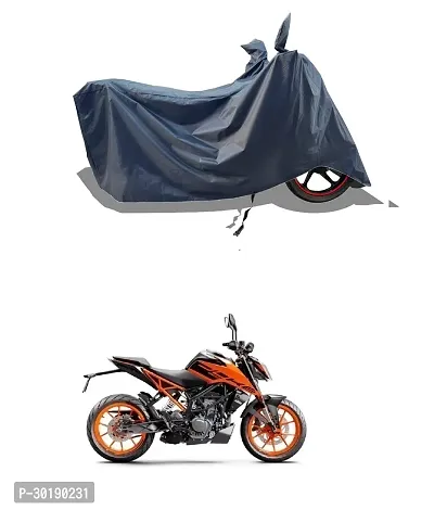 VESMEI -  Bike Cover Water-Resistant for KTM 200 Duke and Dust-Proof Premium Polyester Fabric_Entire Nevy Large-thumb0