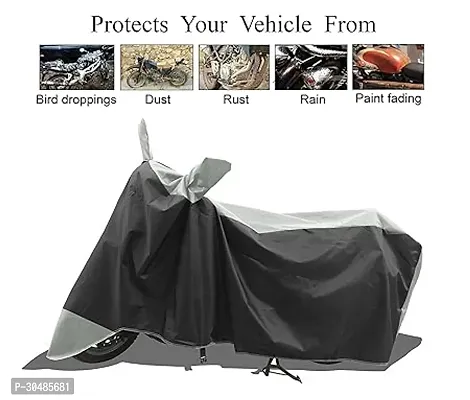 Water Resistant and Dust Proof Polyester Bike Cover for Jawa Classic 300-thumb3