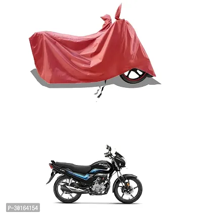 VESMEI -  Water-Resistant  Bike Cover for Hero super Splendor and Dust-Proof Premium Polyester Fabric_Entire Maroon Large-thumb0