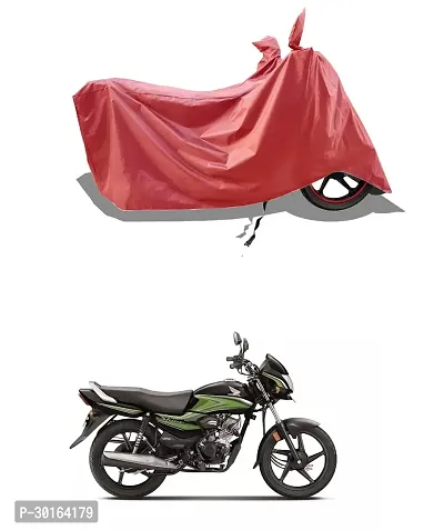 VESMEI -  Water-Resistant  Bike Cover for Honda Shine 100cc and Dust-Proof Premium Polyester Fabric_Entire Maroon Large-thumb0