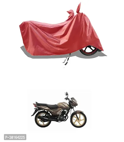 VESMEI -  Water-Resistant  Bike Cover for TVS Star City Plus and Dust-Proof Premium Polyester Fabric_Entire Maroon Large