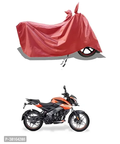 VESMEI -  Water-Resistant  Bike Cover for Bajaj Pulsar 125 and Dust-Proof Premium Polyester Fabric_Entire Maroon Large-thumb0