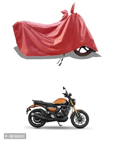 VESMEI -  Water-Resistant  Bike Cover for TVS Ronin 225 and Dust-Proof Premium Polyester Fabric_Entire Maroon Large