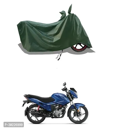 VESMEI - Two-Wheeler - Bike Cover Water-Resistant for Hero HF Deluxe and Dust-Proof Premium Polyester Fabric_Entire Olive Large