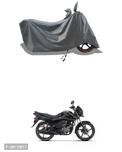 VESMEI - 100% Water-Resistant 2024 Bike Cover for Hero Passion XTEC and Dust-Proof Premium Polyester Fabric_Entire Grey Large