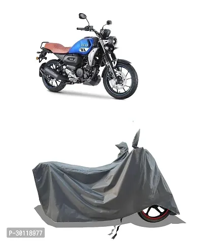 VESMEI - 100% Water-Resistant 2024 Bike Cover for Yaamaha FZ-X BS6 and Dust-Proof Premium Polyester Fabric_Entire Grey Large