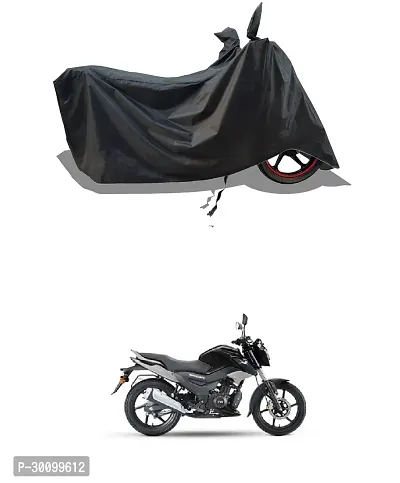 VESMEI - Water-Resistant 2024 Bike Cover for TVS Raider 125 and Dust-Proof Premium Polyester Fabric_Black Stripe Large