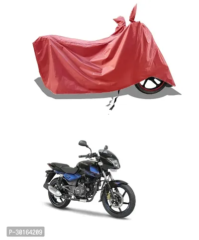 VESMEI -  Water-Resistant  Bike Cover for Bajaj Pulsar 150 and Dust-Proof Premium Polyester Fabric_Entire Maroon Large-thumb0