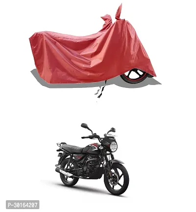 VESMEI -  Water-Resistant  Bike Cover for Bajaj CT125X and Dust-Proof Premium Polyester Fabric_Entire Maroon Large-thumb0