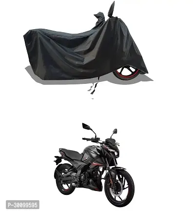 VESMEI - Water-Resistant 2024 Bike Cover for Bajaj Pulsar N150 and Dust-Proof Premium Polyester Fabric_Black Stripe Large