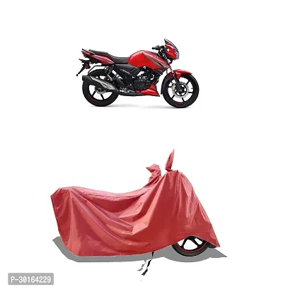 VESMEI -  Water-Resistant  Bike Cover for TVS Apache RTR 160 2V and Dust-Proof Premium Polyester Fabric_Entire Maroon Large