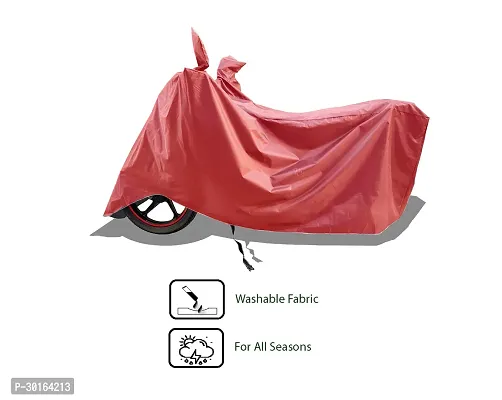 VESMEI -  Water-Resistant  Bike Cover for Bajaj Pulsar 220F and Dust-Proof Premium Polyester Fabric_Entire Maroon Large-thumb3