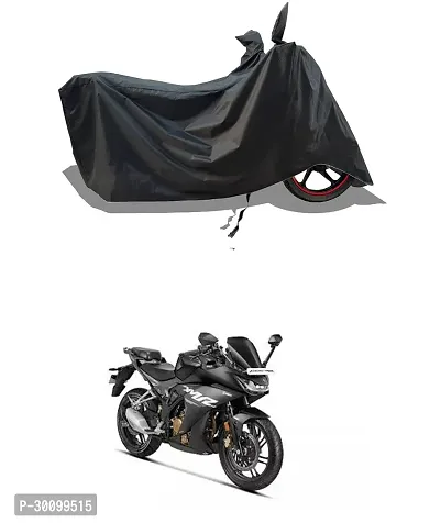 VESMEI - Water-Resistant 2024 Bike Cover for Hero Karizma 2024 and Dust-Proof Premium Polyester Fabric_Black Stripe Large-thumb0