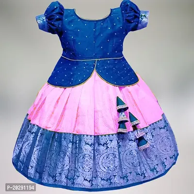 Baby Girls Lehenga Choli Ethnic Wear Self Design Lehenga Choli