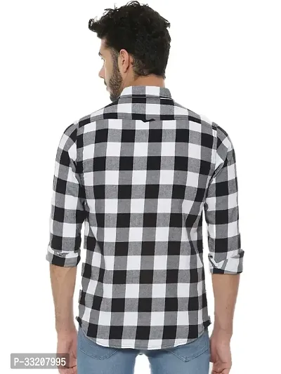 Stylish Multicolored Cotton Checkered Casual Shirt For Men-thumb2