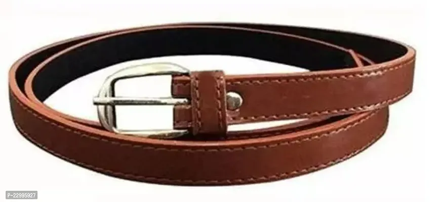 New Handmade Stylish Trendy Brown Faux Leather Pu Belt For Women and Girls | Formal and Casual Belt For Ladies Most Selling Product-thumb0