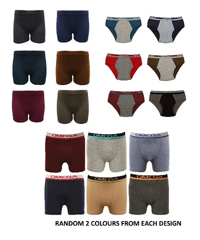 Boy Soft Boxer/Brief Omega Myshape (Pack of 6, 2 pcs from each design)