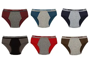 Boy Soft Cotton Boxer/Brief Omega Myshape (Pack of 6, 2 pcs from each design)-thumb1