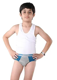 Boy Underwear Boxer/Brief Cotton Outer Elastic Omega Myshape(Offer Pack of 4, 2 pcs from each design))-thumb1