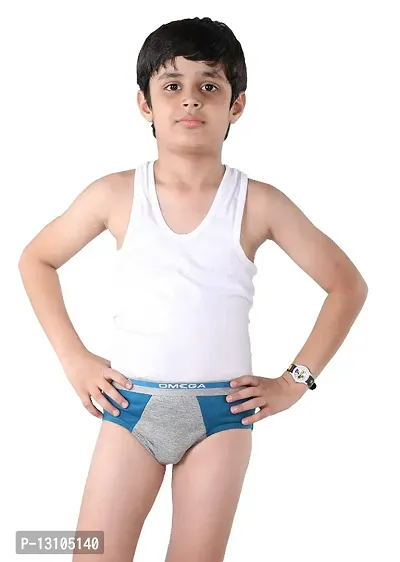 Boy Cotton Brief Trunk Underwear Omega Myshape (Bundle of 4 pcs,2 pcs from each design)-thumb2