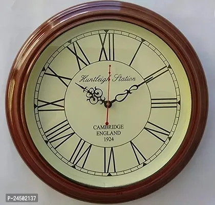 Beautiful Round Wooden Analog Wall Clock For Home-thumb0