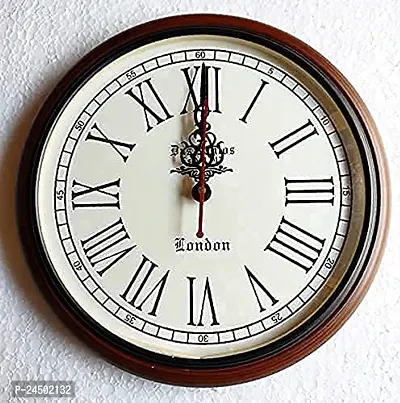 Beautiful Round Wooden Analog Wall Clock For Home-thumb0