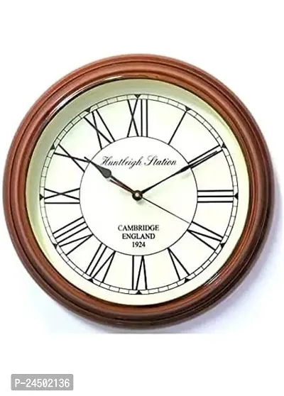 Beautiful Round Wooden Analog Wall Clock For Home-thumb0