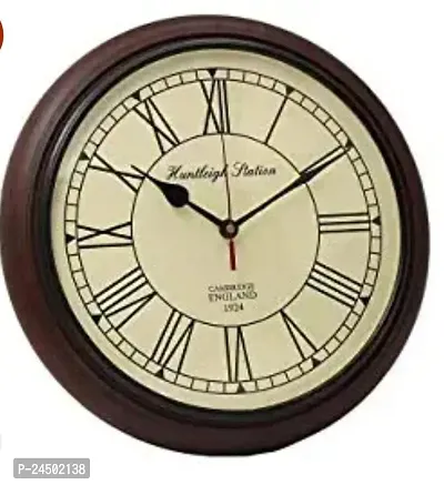 Beautiful Round Wooden Analog Wall Clock For Home-thumb0