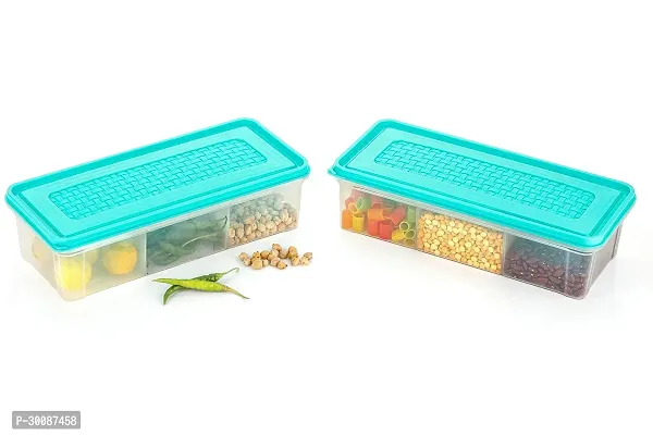 Plastic Fridge Storage Container Boxes Pack of 2